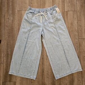 Universal Thread High Rise Drawstring Wide Leg Relaxed Fit Beach Pants 1X NWT